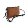 Melanie Paris Tribal Ethnic Crossbody Bag | Camel Geometric Pattern