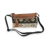Borsa a tracolla etnica Mélanie Paris Tribal | Motivo geometrico cammello