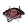 Bolso de Mano Patchwork Negro y Gris Mélanie Paris | Diseño Moderno y Elegante