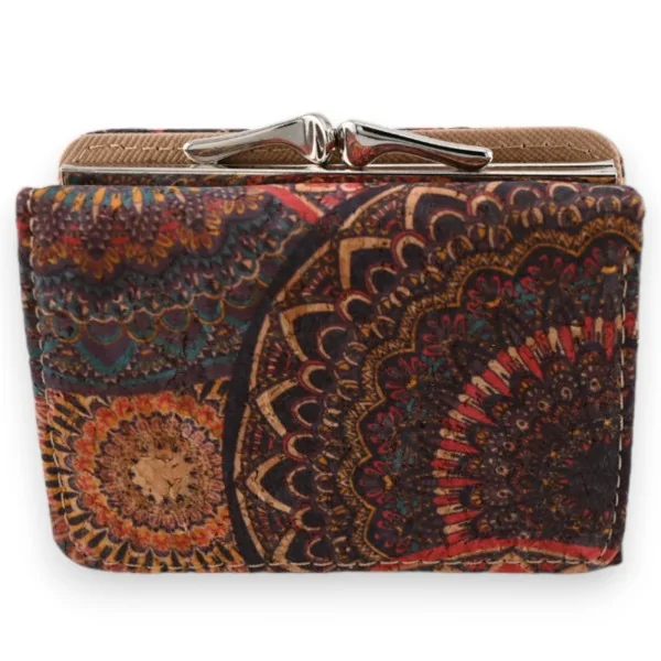 Pequena carteira compacta em cortiça