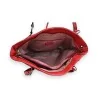 Sac à Main Patchwork Rouge Mélanie Paris | Design Unique & Élégant