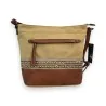 Sac bandoulière bohème beige et camel Mélanie Paris | Style ethnique chic