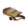 Borsa a tracolla boho beige e cammello Mélanie Paris | Stile etnico chic