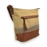 Beige and camel bohemian shoulder bag Mélanie Paris | Chic ethnic style