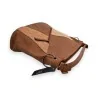 Bolso de Mano Patchwork Mélanie Paris Camel | Diseño Elegante de Múltiples Texturas