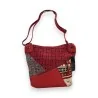 Sac Bandoulière Patchwork Rouge Mélanie Paris | Design Unique & Pratique