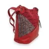 Bolso Bandolera Patchwork Rojo Mélanie Paris | Diseño Único y Práctico