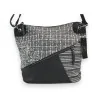 Patchwork Black & Grey Crossbody Bag | Modern and Functional Design
