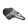 Sac à Main Patchwork Mélanie Paris Gris-Noir | Design Unique & Contemporain