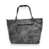 Bolsa de Mão Patchwork Mélanie Paris Cinza-Preto | Design Único e Contemporâneo