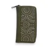 Cartera Caqui Mélanie Paris | Elegante Diseño Calado Plateado