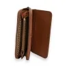Damen Geldbörse Camel Mélanie Paris | Elegante durchbrochene Muster