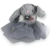 Schlüsselanhänger Shabby-Hase mit grauem Tüll