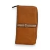 Carteira Feminina Camel Mélanie Paris | Múltiplos Compartimentos | Moda Tendência