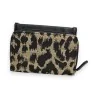 Portefeuille Léopard Melanie Paris | Accessoire Mode Bi-matière Élégant