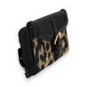 Melanie Paris Leopard Wallet | Elegant Two-Material Fashion Accessory