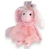 Chaveiro coelho rosa shabby