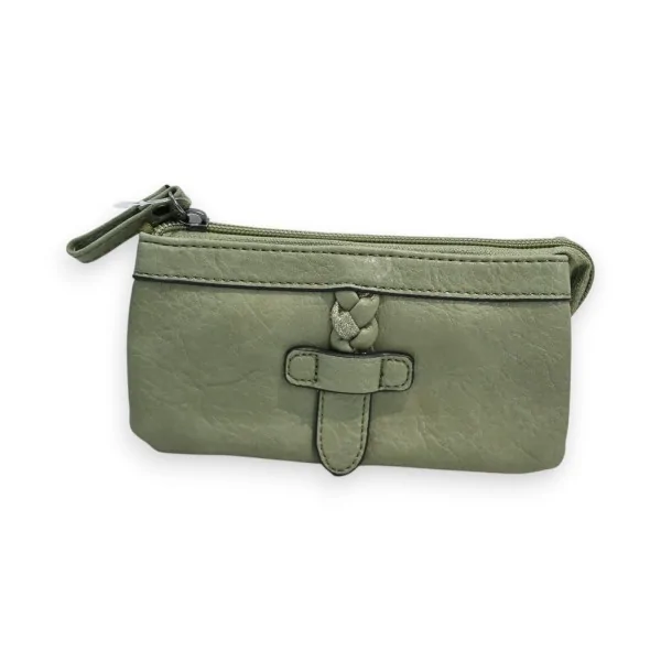 Carteira Multibolsos Mélanie Paris Verde Amêndoa