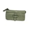 Portefeuille Femme Vert Amande Multipoches Mélanie Paris | Mode Tendance