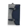 Cartera Elegancia Bicolor Azul Marino | Accesorio de Moda para Mujer