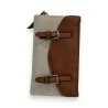 Portafoglio Elegante Mélanie Paris Bimateria Beige e Cammello | Moda Trendy