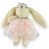 Chaveiro Coelho Shabby Chic | Acessório de Moda Romântico em Tule e Renda