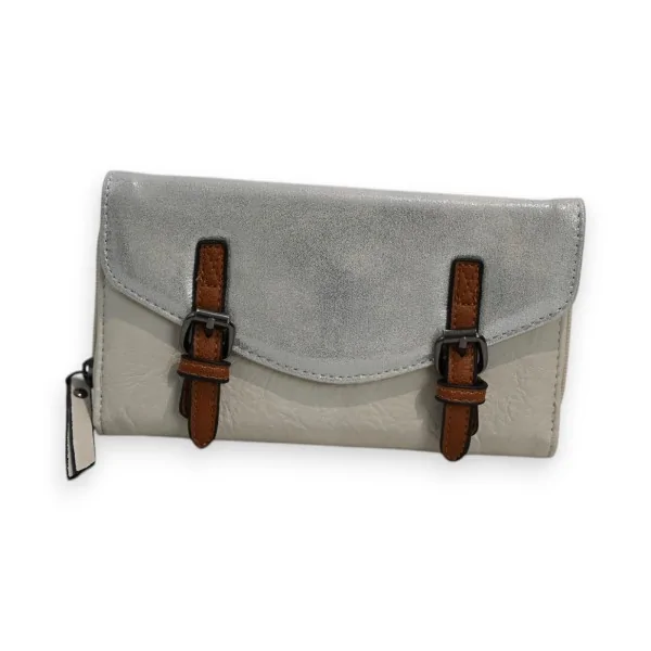 Portefeuille Mélanie Paris Elegant Beige et argenté