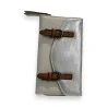 Melanie Paris Beige & Silver Wallet | Elegant & Practical Fashion Accessory