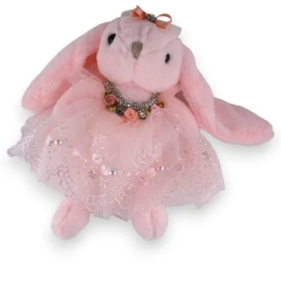 Chaveiro coelho rosa shabby