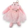 Llavero Conejo Rosa Shabby Chic | Accesorio de Moda Romántico 20cm