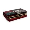 Cartera de cuero Python Dark Horse - Diseño patchwork lujoso | Moda Tendencia