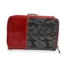 Portafoglio in pelle di pitone Dark Horse - Design patchwork lussuoso | Moda Trendy