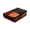 Cartera Patchwork de Cuero Genuino | Diseño Único Tricolor