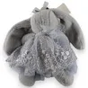 Chaveiro Coelho Cinza Shabby Chic | Acessório de Moda Decorativo 20cm