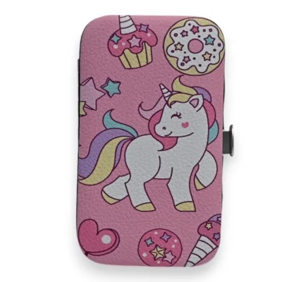 Set per Manicure Unicorno Rosa 6 Pezzi