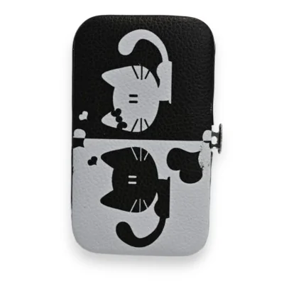 Black and White Cat Manicure Set 6 Pieces