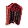 Portefeuille Compact Rouge Pailleté Mélanie Paris | Accessoire Mode Femme