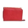 Kompakte Rote Glitzer-Geldbörse Mélanie Paris | Modeaccessoire für Damen