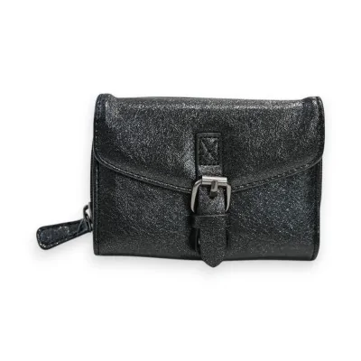 Kompakte Brieftasche Mélanie Paris Glänzend Schwarz