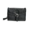 Melanie Paris Compact Wallet in Glossy Black