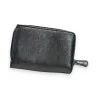 Melanie Paris Compact Wallet in Glossy Black | Elegant Fashion Accessory