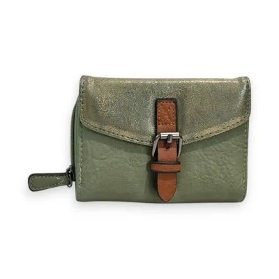 Portefeuille Compact Vert...