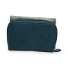 Cartera Compacta Mélanie Paris Azul Petróleo y Dorado | Moda Tendencia