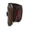 Melanie Paris Compact Bronze Wallet - Elegant and Practical Fashion Accessory