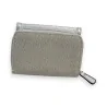 Portafoglio Mélanie Paris Bi-materiale Argento & Beige | Accessorio Elegante