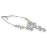 Collier Floral Bohème Argenté | Bijou Mariage Romantique & Délicat