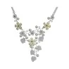 Silberne Böhmische Blumenkette | Romantischer & Zarter Hochzeitsschmuck