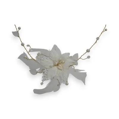 Flora Elegance Ivory Choker Necklace