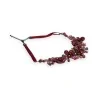 Collier Floral Elena Bordeaux | Bijou Fantaisie Élégant | Mode Tendance
