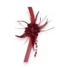 Collana Girocollo Floreale Bordeaux | Gioiello Elegante per Matrimoni e Cerimonie